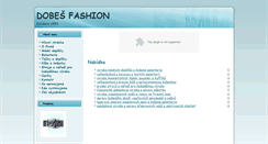 Desktop Screenshot of dobes-fashion.cz