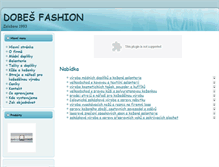 Tablet Screenshot of dobes-fashion.cz